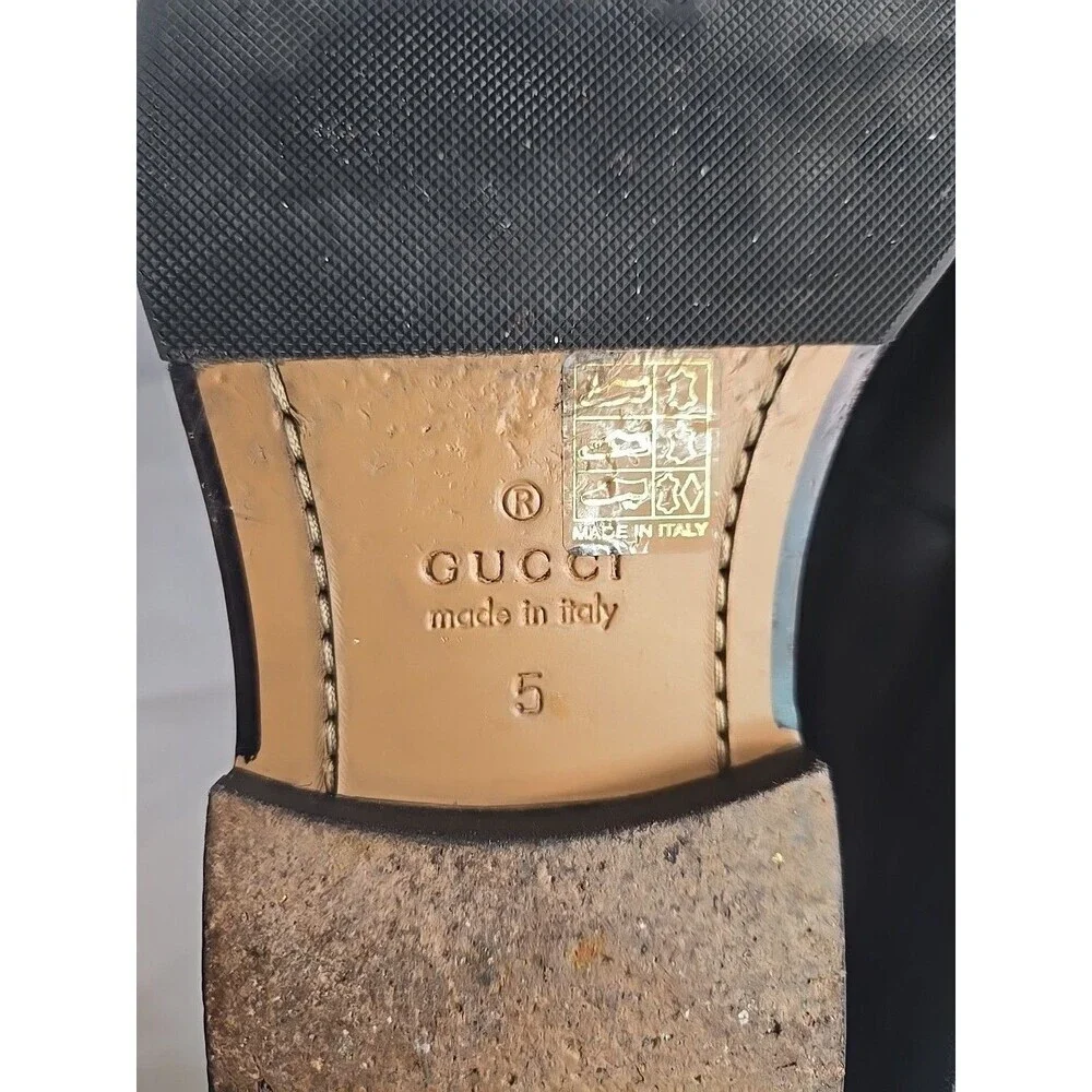 Gucci Beyond Penny Loafer Black Size 5 Made In Italy